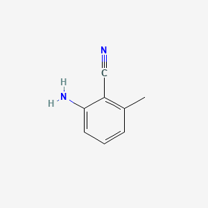 2-Amino-6-methylbenzonitrile chemical structure (CAS 56043-01-7)