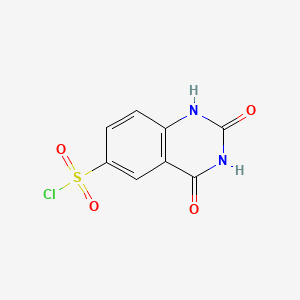 2,4-Dioxo-1,2,3,4-tetrahydroquinazoline-6-sulfonyl chloride chemical structure (CAS 56044-12-3)