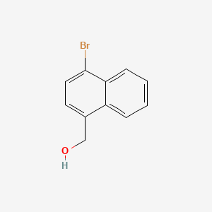 (4-Bromonaphthalen-1-yl)methanol chemical structure (CAS 56052-26-7)