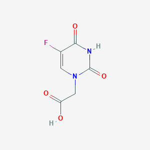 2-(5-Fluoro-2,4-dioxo-3,4-dihydropyrimidin-1(2H)-yl)acetic acid chemical structure (CAS 56059-30-4)