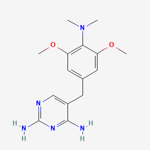 5-(4-(Dimethylamino)-3,5-dimethoxybenzyl)pyrimidine-2,4-diamine chemical structure (CAS 56066-63-8)