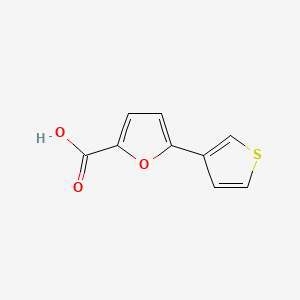 5-(Thiophen-3-yl)furan-2-carboxylic acid chemical structure (CAS 560993-95-5)