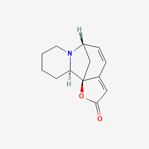 (6S,11aR,11bS)-9,10,11,11a-Tetrahydro-8H-6,11b-methanofuro[2,3-c]pyrido[1,2-a]azepin-2(6H)-one chemical structure (CAS 5610-40-2)