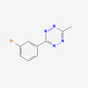 3-(3-Bromophenyl)-6-methyl-1,2,4,5-tetrazine chemical structure (CAS 56107-98-3)