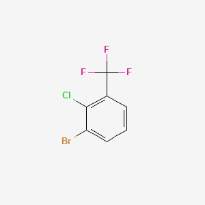 1-Bromo-2-chloro-3-(trifluoromethyl)benzene chemical structure (CAS 56131-47-6)