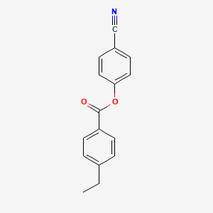 4-Cyanophenyl 4-ethylbenzoate chemical structure (CAS 56131-48-7)
