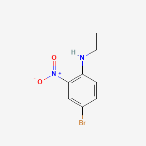 4-Bromo-N-ethyl-2-nitroaniline chemical structure (CAS 56136-82-4)