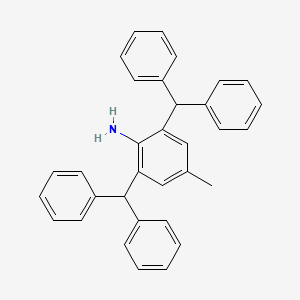 2,6-Dibenzhydryl-4-methylaniline chemical structure (CAS 56138-96-6)