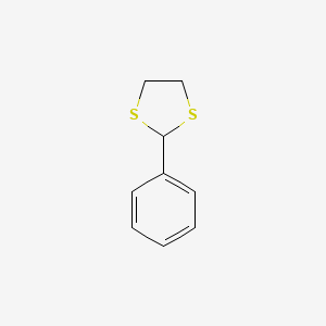 2-Phenyl-1,3-dithiolane chemical structure (CAS 5616-55-7)
