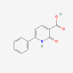 2-Oxo-6-phenyl-1,2-dihydropyridine-3-carboxylic acid chemical structure (CAS 56162-63-1)