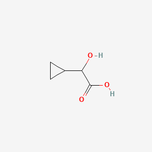 2-Cyclopropyl-2-hydroxyacetic acid chemical structure (CAS 5617-84-5)