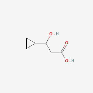 3-Cyclopropyl-3-hydroxypropanoic acid chemical structure (CAS 5617-87-8)