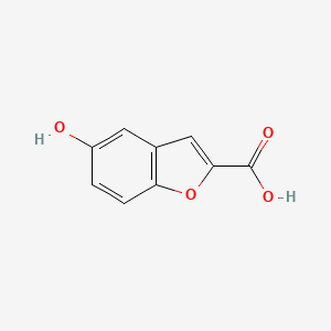 5-Hydroxybenzofuran-2-carboxylic acid chemical structure (CAS 56172-36-2)