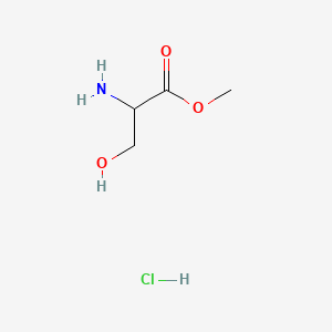 H-DL-Ser-OMe.HCl chemical structure (CAS 5619-04-5)