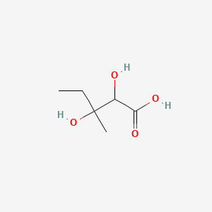 2,3-Dihydroxy-3-methylpentanoic acid chemical structure (CAS 562-43-6)