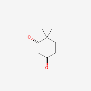 4,4-Dimethylcyclohexane-1,3-dione chemical structure (CAS 562-46-9)