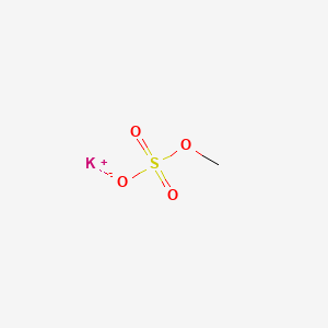 Potassium methyl sulfate chemical structure (CAS 562-54-9)