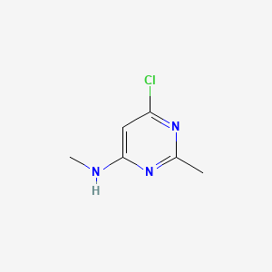 6-Chloro-N,2-dimethylpyrimidin-4-amine chemical structure (CAS 5621-01-2)