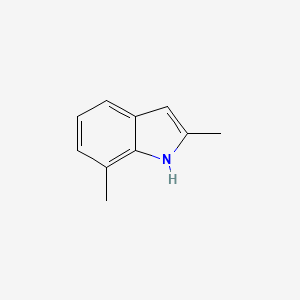 2,7-Dimethyl-1H-indole chemical structure (CAS 5621-13-6)