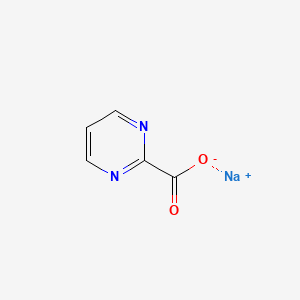 Sodium pyrimidine-2-carboxylate chemical structure (CAS 562101-38-6)
