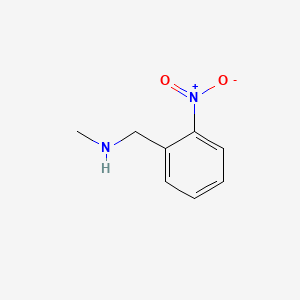 N-Methyl-1-(2-nitrophenyl)methanamine chemical structure (CAS 56222-08-3)