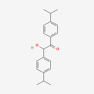2-Hydroxy-1,2-bis(4-isopropylphenyl)ethanone chemical structure (CAS 5623-24-5)