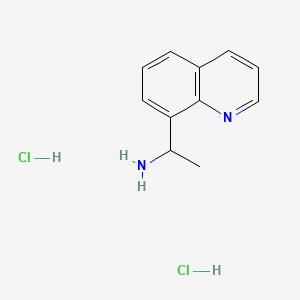 1-(Quinolin-8-yl)ethanamine dihydrochloride chemical structure (CAS 56234-25-4)