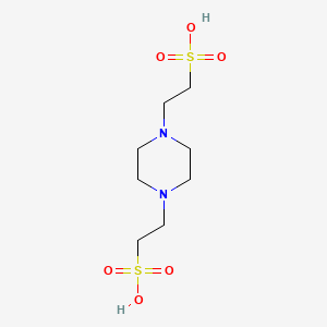 2,2'-(Piperazine-1,4-diyl)diethanesulfonic acid chemical structure (CAS 5625-37-6)