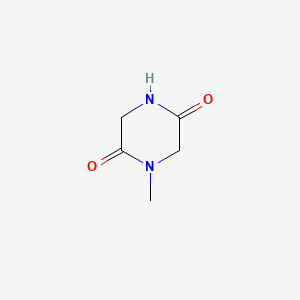 1-Methylpiperazine-2,5-dione chemical structure (CAS 5625-52-5)
