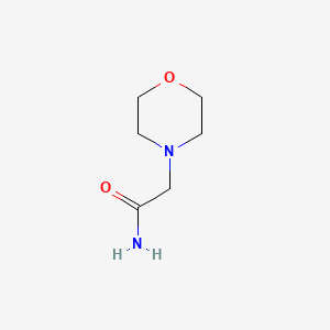 2-Morpholinoacetamide chemical structure (CAS 5625-98-9)