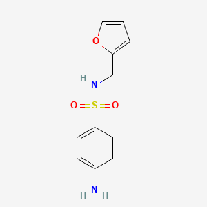 4-Amino-N-(furan-2-ylmethyl)benzenesulfonamide chemical structure (CAS 5626-92-6)