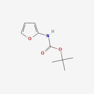 2-(Boc-amino)furan chemical structure (CAS 56267-47-1)