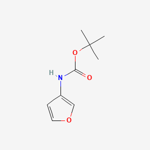 tert-Butyl furan-3-ylcarbamate chemical structure (CAS 56267-48-2)