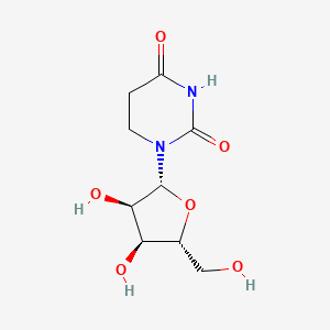 1-((2R,3R,4S,5R)-3,4-Dihydroxy-5-(hydroxymethyl)tetrahydrofuran-2-yl)dihydropyrimidine-2,4(1H,3H)-dione chemical structure (CAS 5627-05-4)