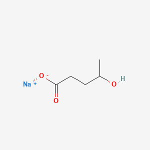 Sodium 4-hydroxypentanoate chemical structure (CAS 56279-37-9)
