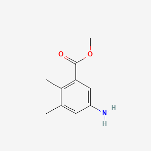 Methyl 5-amino-2,3-dimethylbenzoate chemical structure (CAS 5628-47-7)