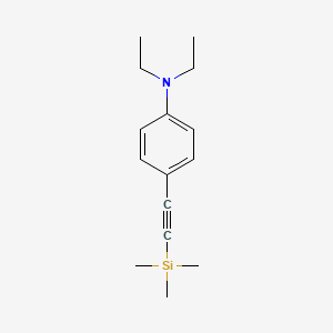 N,N-Diethyl-4-((trimethylsilyl)ethynyl)aniline chemical structure (CAS 562813-15-4)