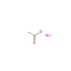Rubidium acetate chemical structure (CAS 563-67-7)