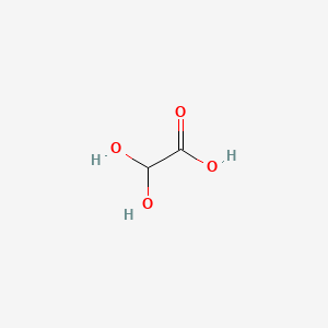 2,2-Dihydroxyacetic acid chemical structure (CAS 563-96-2)