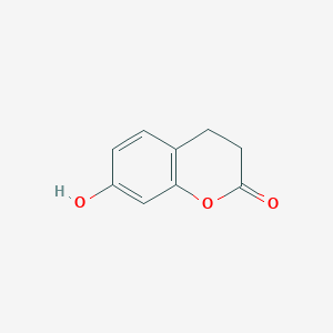 7-Hydroxychroman-2-one chemical structure (CAS 5631-67-4)