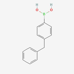 (4-Benzylphenyl)boronic acid chemical structure (CAS 56311-13-8)