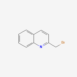 2-(Bromomethyl)quinoline chemical structure (CAS 5632-15-5)
