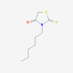 3-Hexyl-2-thioxothiazolidin-4-one chemical structure (CAS 56347-27-4)