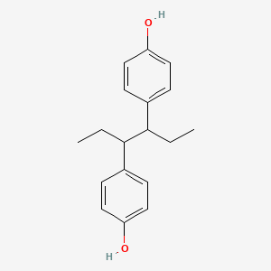 4,4'-(Hexane-3,4-diyl)diphenol chemical structure (CAS 5635-50-7)