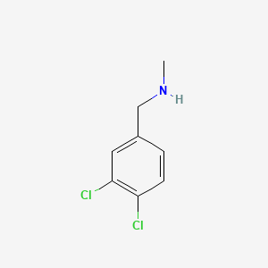 N-Methyl-3,4-dichlorobenzylamine chemical structure (CAS 5635-67-6)