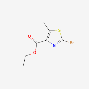 Ethyl 2-bromo-5-methylthiazole-4-carboxylate chemical structure (CAS 56355-62-5)