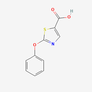 2-Phenoxythiazole-5-carboxylic acid chemical structure (CAS 56355-70-5)