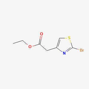 Ethyl 2-(2-bromothiazol-4-yl)acetate chemical structure (CAS 56355-79-4)