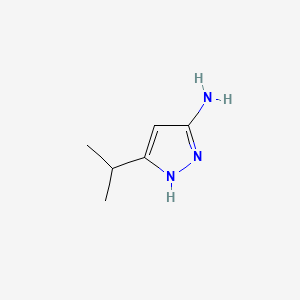 5-Isopropyl-1H-pyrazol-3-amine chemical structure (CAS 56367-24-9)