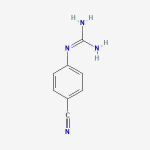 1-(4-Cyanophenyl)guanidine chemical structure (CAS 5637-42-3)